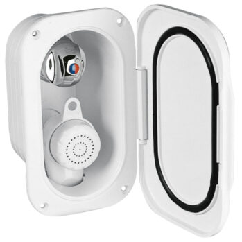 Registro con ducha y grifo de agua fría/caliente---(con 3 mts manguera)