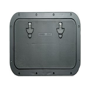 Tambucho de Aluminio-Magnesio-negro - exterior: 51 x 46 cm