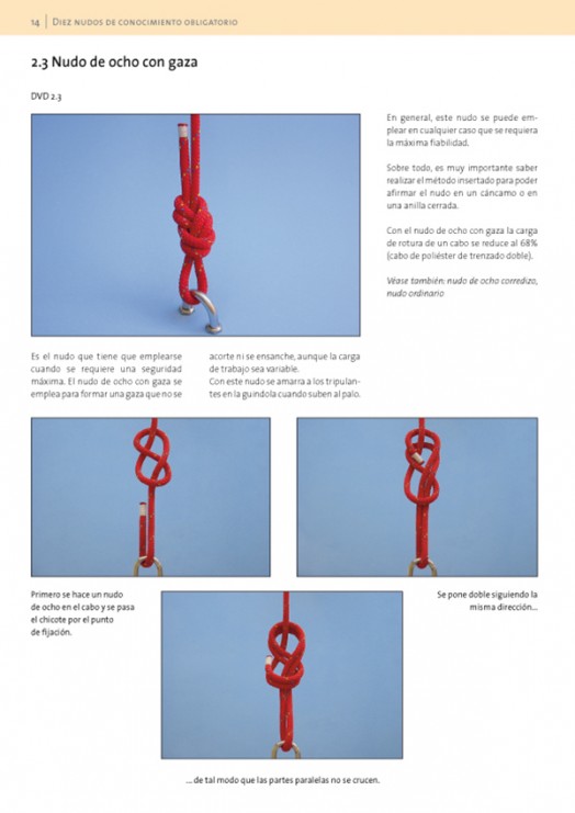 "Realización paso a paso de nudos y ayustes" . Libro + DVD