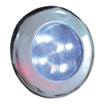 AquaLED– Plafón-1w--12/24v-– Ø: 75mm-carcasa cromo