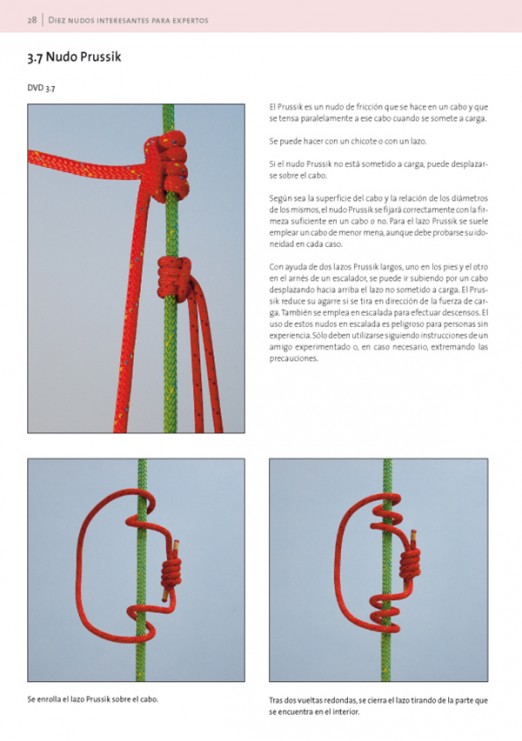 "Realización paso a paso de nudos y ayustes" . Libro + DVD