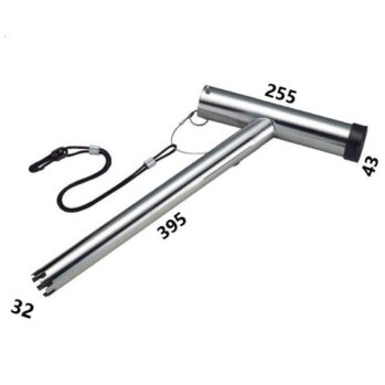 Portacañas Extensión Desplazado inox316-- tubo Ø: 32 mm