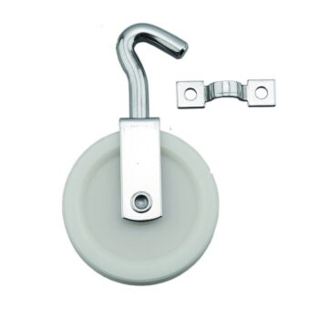 Polea simple con gancho -inox304– 60 mm