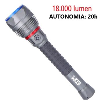 Linterna  DAVINCI LED-- 18.000Lumen–Autonomía: 20 h–aluminio