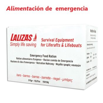 Ración alimentaria para balsa salvavidas-  0,5 kg---- 2503kcal
