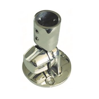 Fijación para asta en cubierta- inox316-regulable--Ø: 22 mm