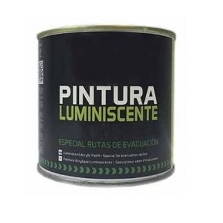 Señalización Pintura Luminiscente--UNE 23035--verde-- 0,50--1--5 kg.