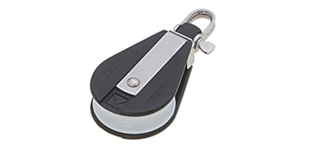 Polea 3 posiciones para cabo de 10 mm