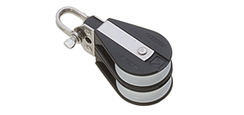 Polea simple doble para, cabo 10 mm