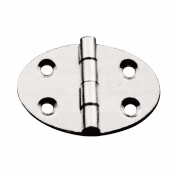 Bisagra elipse inox -2mm-  78 x 58 mm