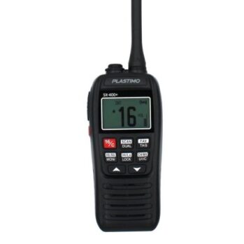 VHF PLASTIMO SX-400+ -- 5w-IPX7- Litio