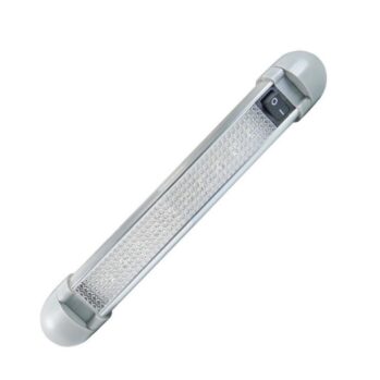AquaLED Lampara aluminio 12/24v--10LEDs--0,7w---225mm-180º