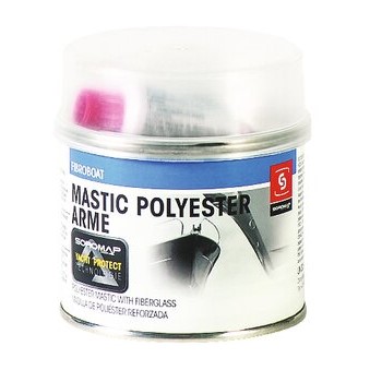 MASILLA POLIESTER "SOROMAP" con fibra–200gr ó 500gr.