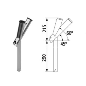 Portacañas Extensión  ajustable inox316