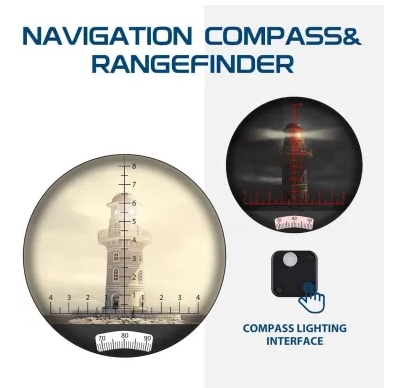 Prismático con Compás IMNASA Flotante – 7×50 - Imagen 3