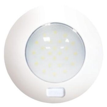 AquaLED-- Plafón 24LEDs e Interruptor-12/24v-4,8w--Ø:143mm.