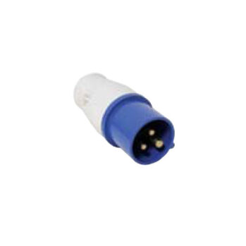 Enchufe macho sin tapa simple 16A, 220-240 v