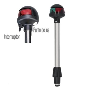 Luz de Navegacion Bicolor. Extraible 30 cm. c/interruptor