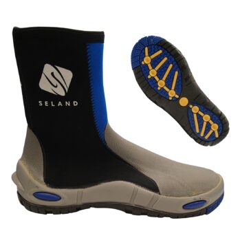 Escarpín neopreno con suela doble y cremallera--4 mm