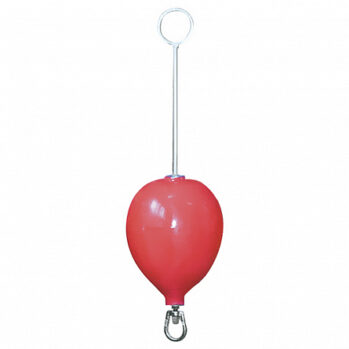 Boya de fondeo. PVC flexible hinchable con herrajes rilsan largo—- Ø: 32 cm- A: 110 cm