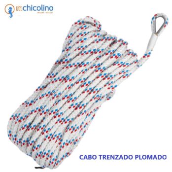 .Cabo fondeo-alma plomada de 10mts + cabo Ø: 8-10-12mm