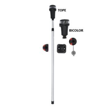 Luz de Tope Led-360º + Bicolor - extraible-(15-79 a 145 cm)–a pilas–