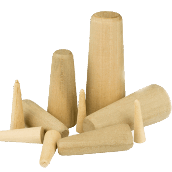 Espiches madera (juego de 10 unidades cónicos)