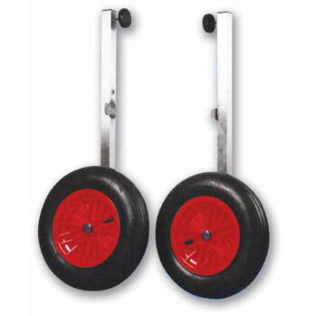Ruedas con soporte inox fijo
