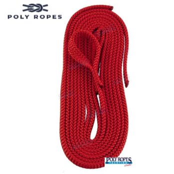 Cabo Defensa Plano--12mm-ROJO -(pack de 2 x 1,70 mts)