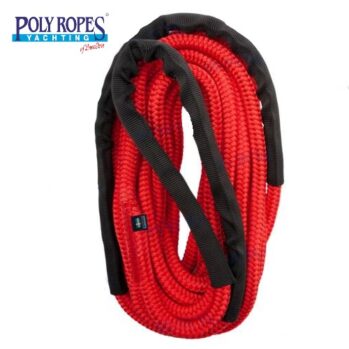 Cabo con elasticidad trenzado .ROJO, con gaza  -Ø:12-14-16-18mm x 6-10-15mts