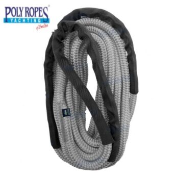 Cabo con elasticidad trenzado .PLATA, con gaza--Ø:12-14-16-18mm x 6-10-15mts