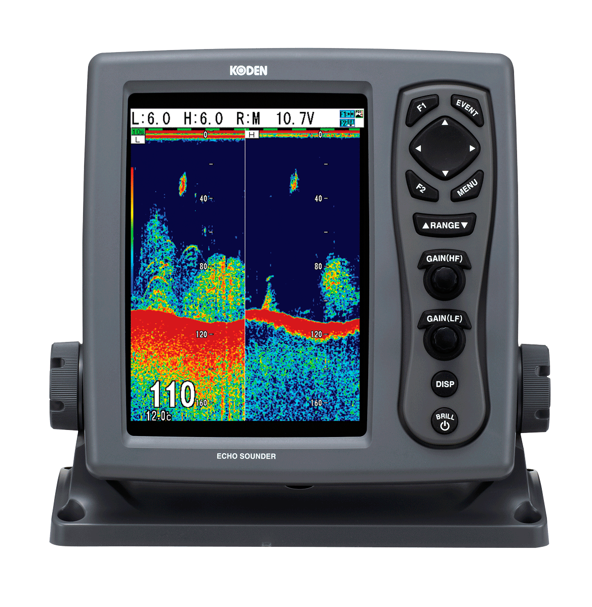 KODEN Sonda-GPS -8,4". CVS-128. c/transd.1000W bronce