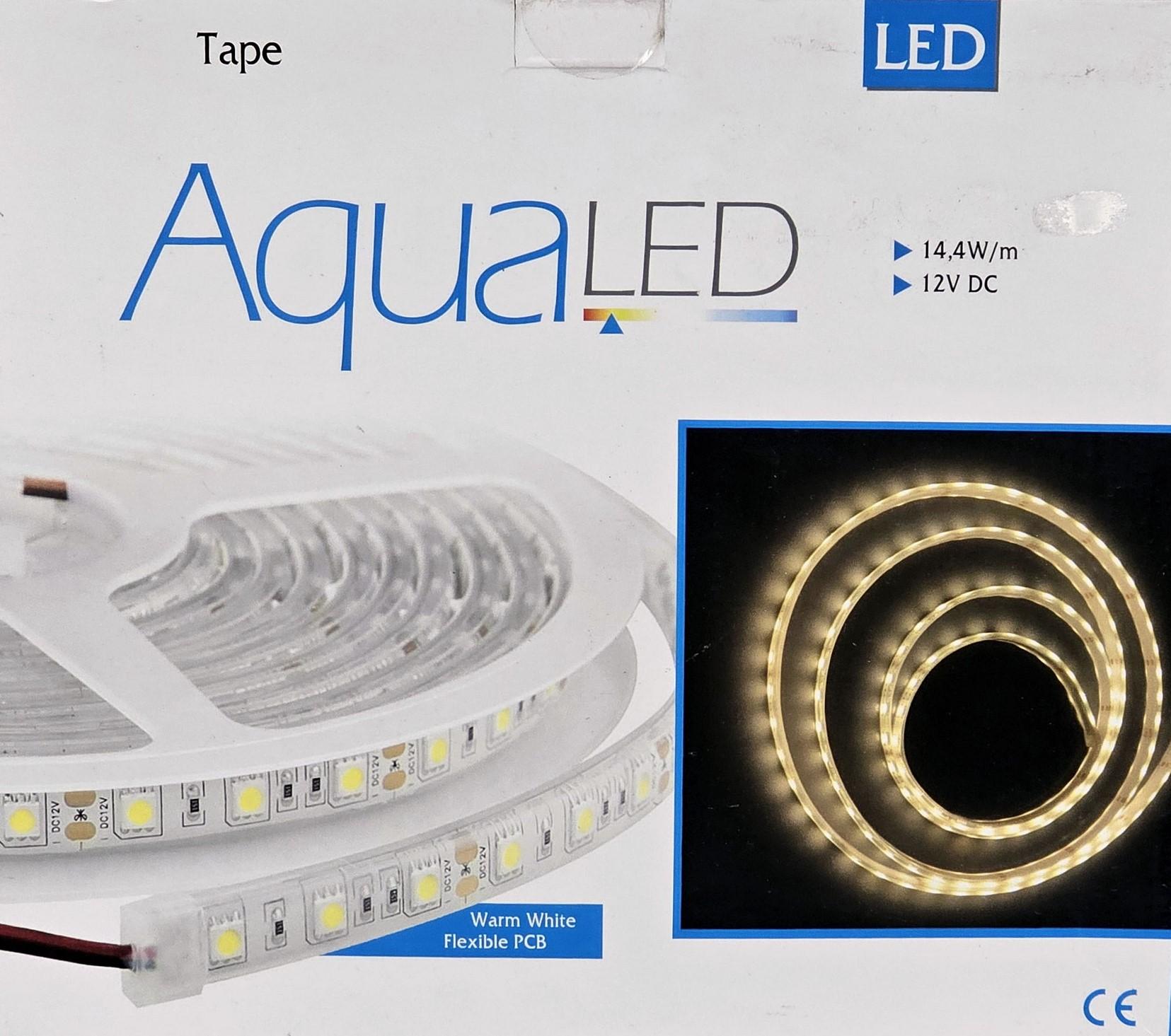 AquaLED–Flexi/Tira de 3 mts de 60LEDs/mts--14,4w--luz blanca - Imagen 2