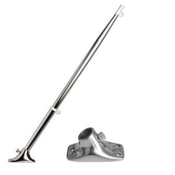 Asta Bandera Inox316, con base inox----L: 40-60 ó 80 cm
