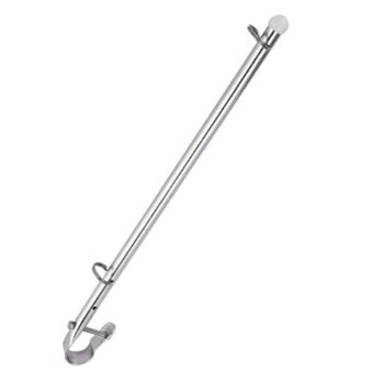 Asta Bandera Inox304, para riel-----L: 40 cm.