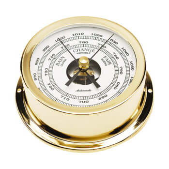 BARÓMETRO Aneroide---base: .95....altura: 35mm-(con baño de oro 24K)