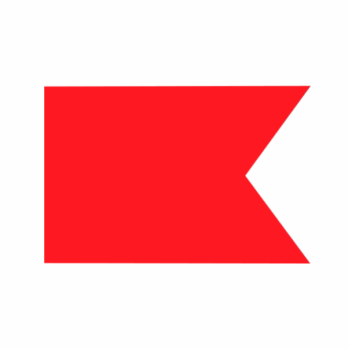 Bandera señalización RECLAMACIÓN "B"