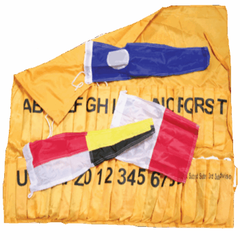 .Banderas Código Internacional. (40unid.)–35 x 45 cm-con funda