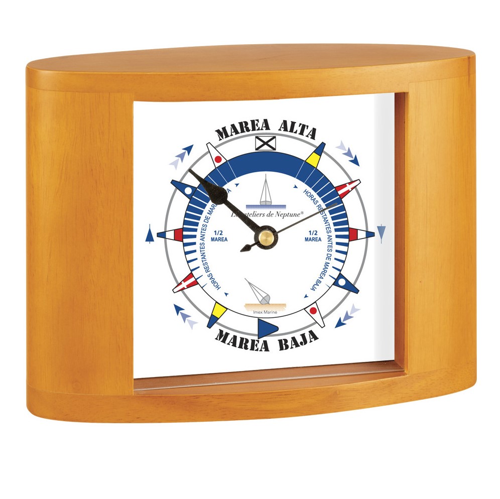 .Indicador de mareas--marco de madera