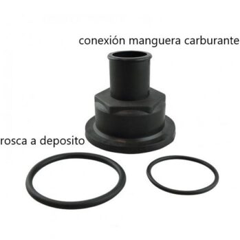 Enlace Conector combustible a depósito-recto ó codo