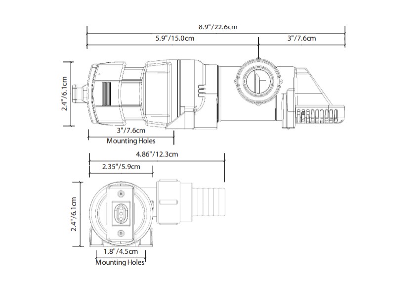 Bomba Perfil Bajo Automática .RULE GPH0900S- 3400.lts/h - Imagen 4