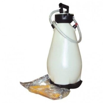 Bomba Depósito Aceite para llenado de colas.