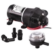 Bomba autoaspirante cuatro membranas SINGFLO- 17 lt/min–12 ó 24v