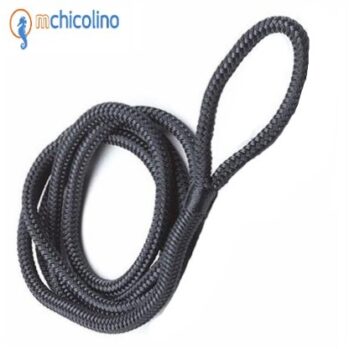 Cabo Defensa Trenzado con gaza  NEGRO--6 - 8 -10 -12 mm