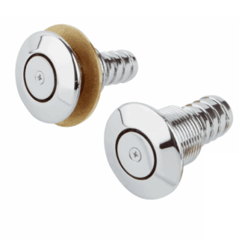 Respiradero para depósitos Latón cromado en recto/plano--Ø16 ó 19 mm