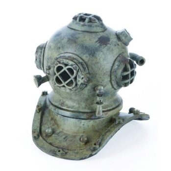 Casco escafandra envejecido--Alto: 24--Largo: 26cm