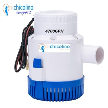 Bomba Achique Manual -CHICOLINO- 4700GPH- 18300.lts/h. 12v