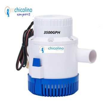 Bomba Achique Manual -CHICOLINO- 3500GPH- 13300.lts/h. 12v