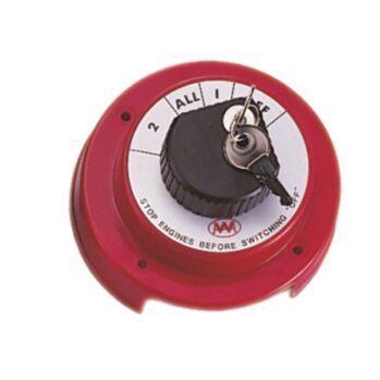 Desconectador para 2 baterías 360 Amp--con llave