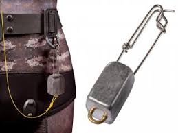 Plomo  de lastre con mosquetón